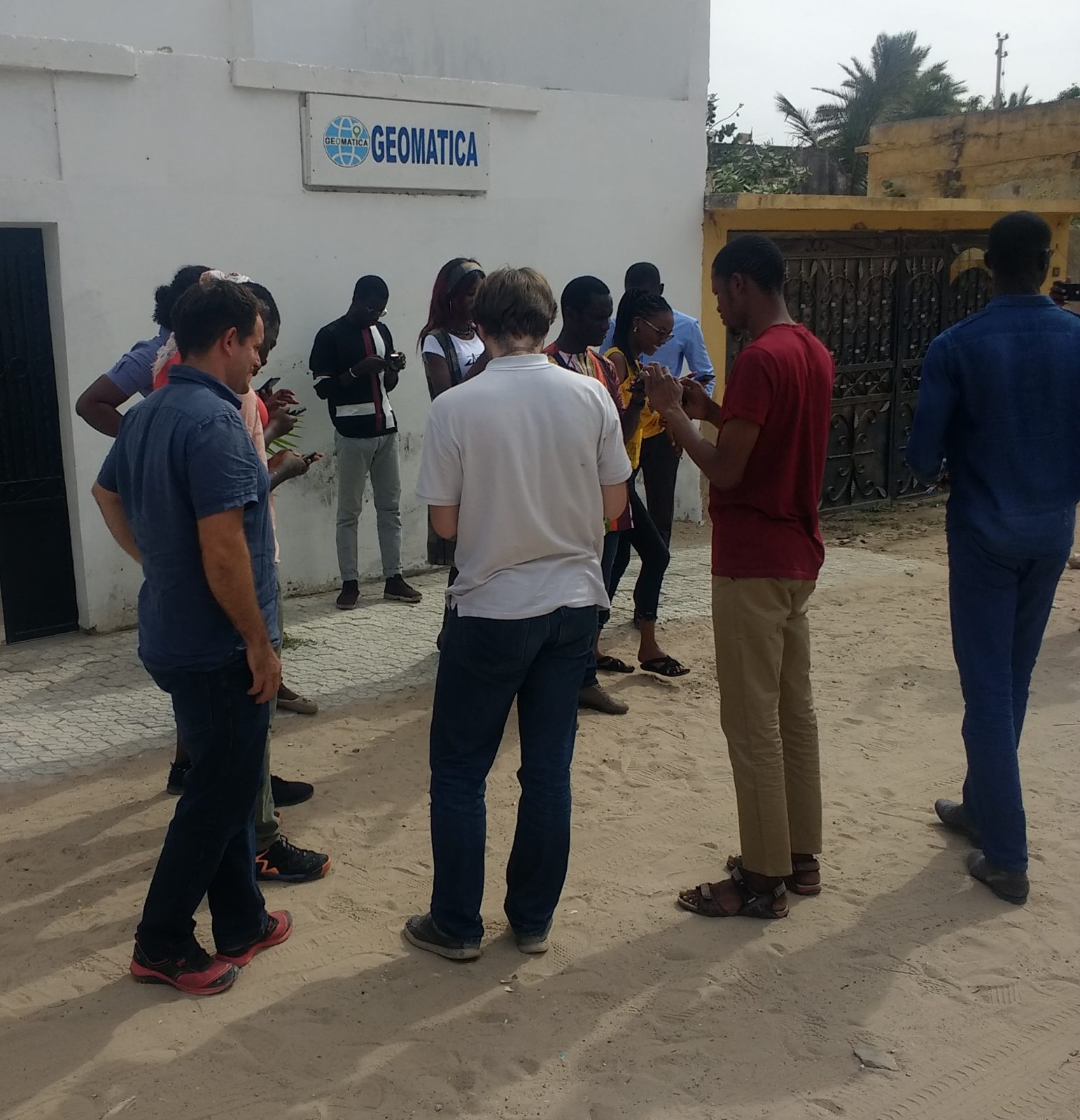 OpenStreetMap community members validating health facilities in Saint-Louis, Senegal
